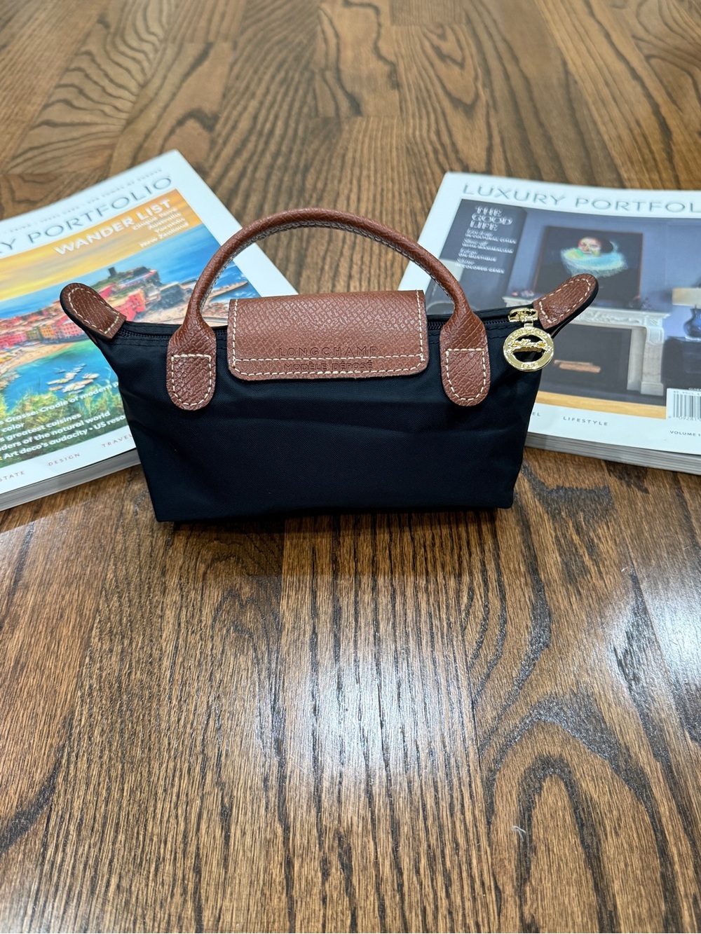 LONGCHAMP LE PLIAGE ORIGINAL POUCH WITH HANDLE - Picture 3 of 5